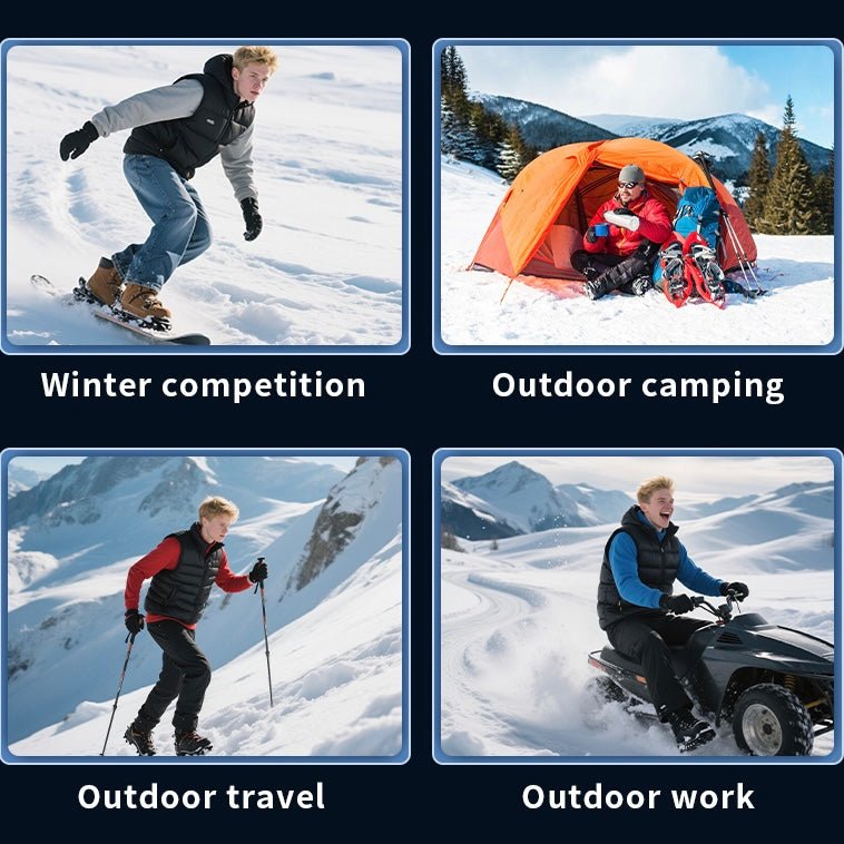 LITEGUEST USB Heated Vest with LED Light – Winter Outdoor Safety Gear - WILKYs