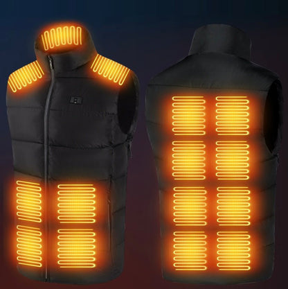LITEGUEST USB Heated Vest with LED Light – Winter Outdoor Safety Gear - WILKYs
