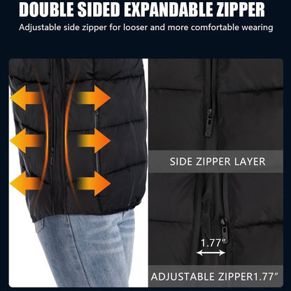 LITEGUEST USB Heated Vest with LED Light – Winter Outdoor Safety Gear - WILKYs