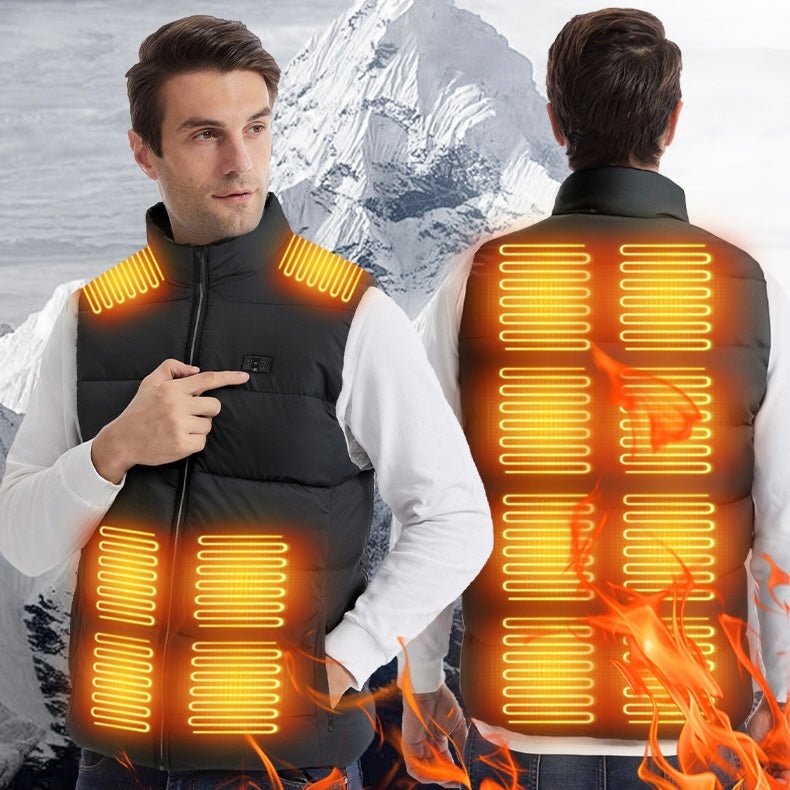LITEGUEST USB Heated Vest with LED Light – Winter Outdoor Safety Gear - WILKYs