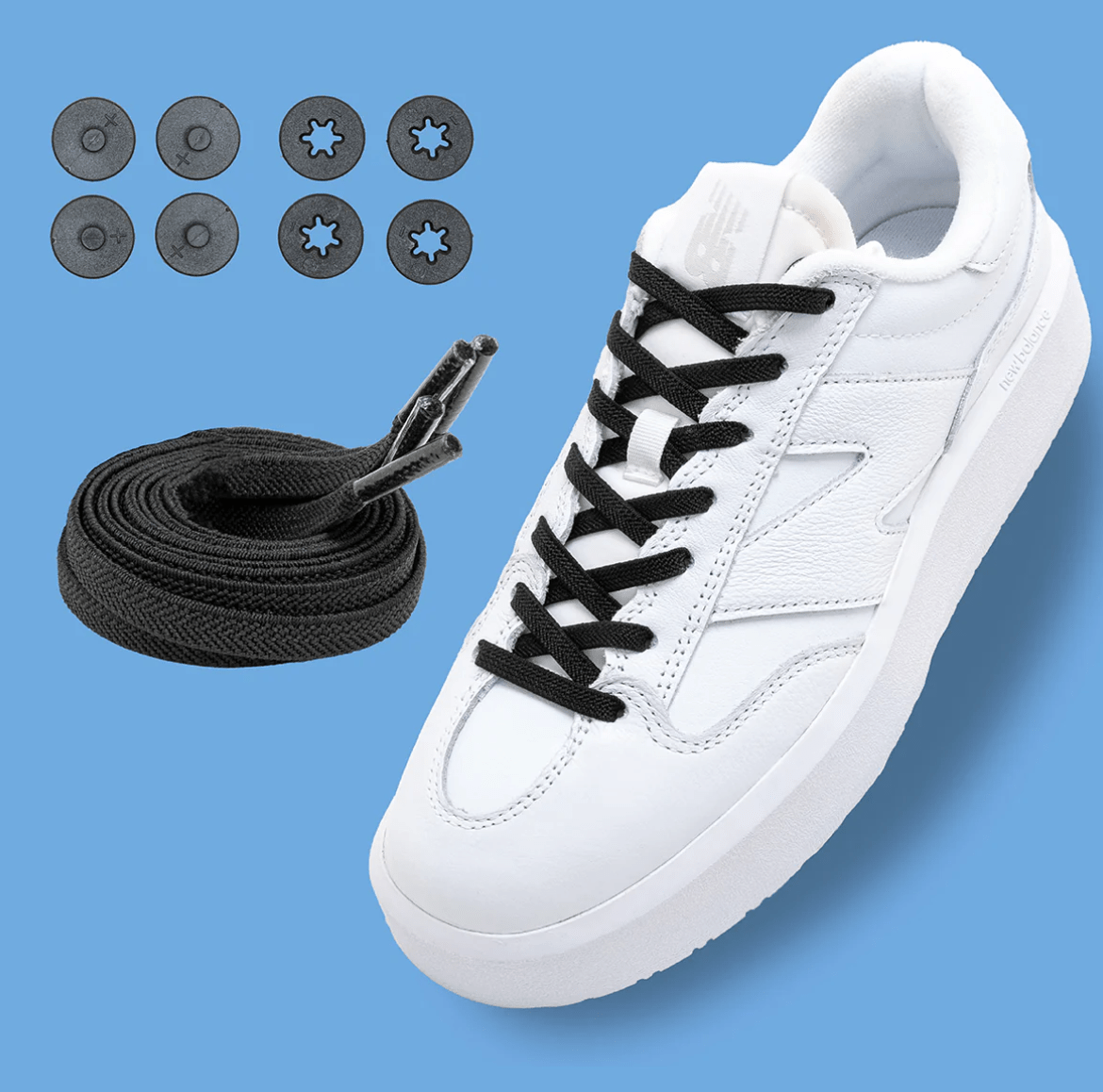 Lock Laces Original No - Tie Shoelaces - LOTS OF COLOR, Boot Laces, Flat Laces, & Pickleball Laces - WILKYs