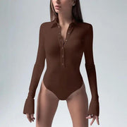Long Sleeve Bodysuit for Women – Comfortable, Flattering Fit - WILKYs