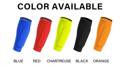 Loogdeel 1PCS Football Shin Guard Socks Sleeves with Foam,Calf Compression Sleeve Honeycomb Pads,Sports Legging&Soccer Equipment - WILKYs