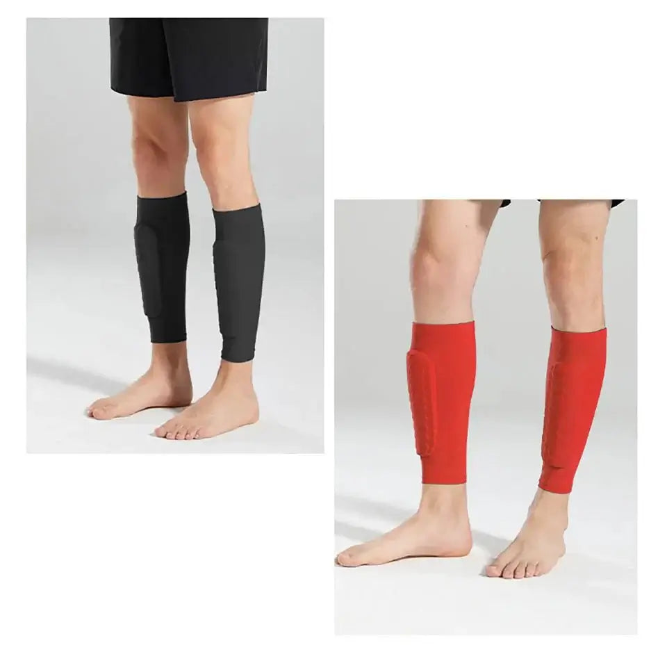 Loogdeel 1PCS Football Shin Guard Socks Sleeves with Foam,Calf Compression Sleeve Honeycomb Pads,Sports Legging&Soccer Equipment - WILKYs