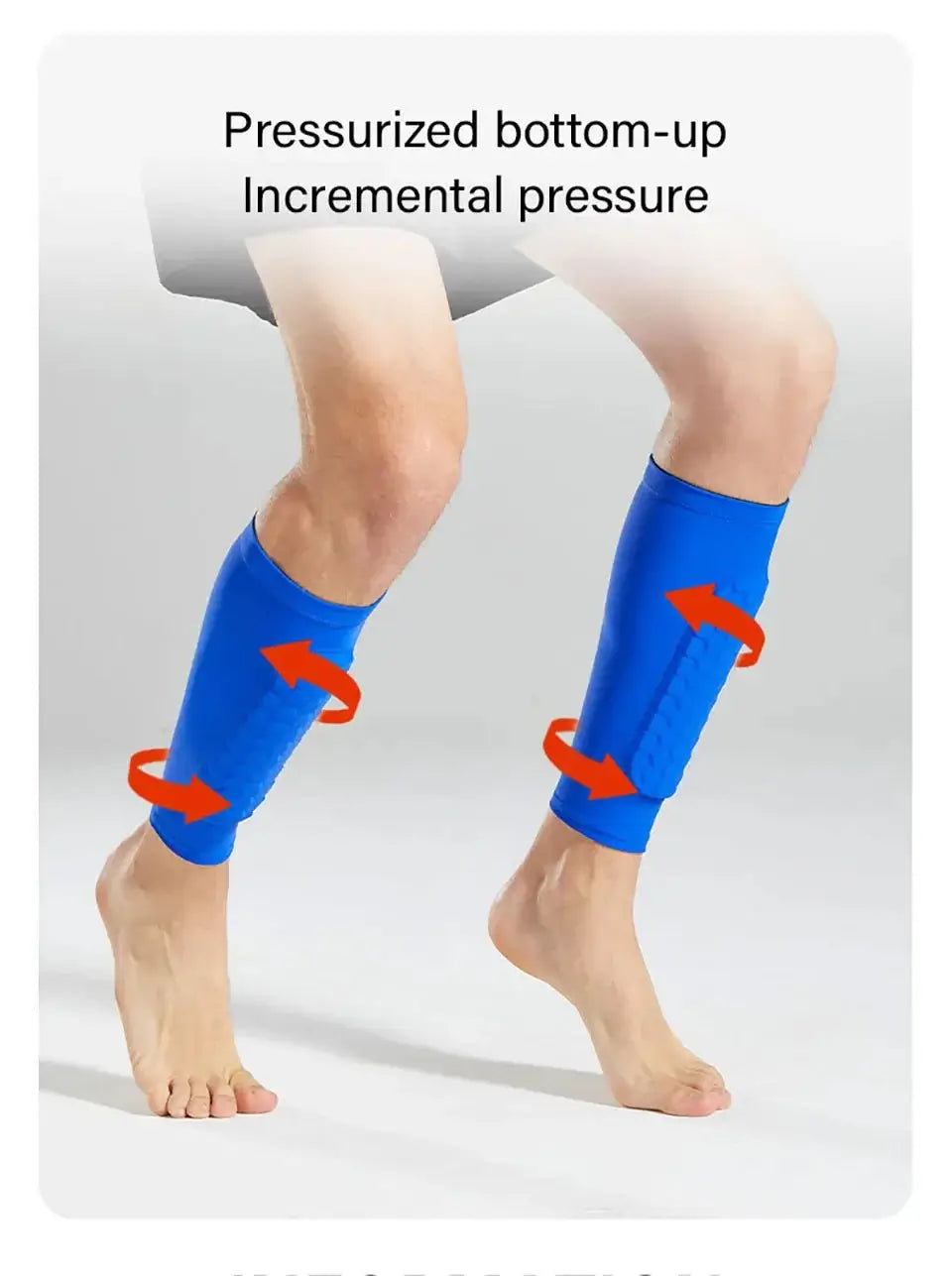 Loogdeel 1PCS Football Shin Guard Socks Sleeves with Foam,Calf Compression Sleeve Honeycomb Pads,Sports Legging&Soccer Equipment - WILKYs