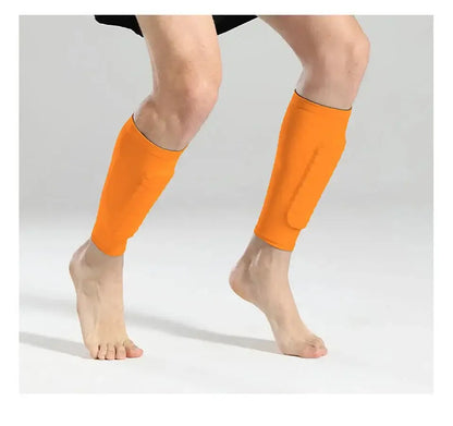 Loogdeel 1PCS Football Shin Guard Socks Sleeves with Foam,Calf Compression Sleeve Honeycomb Pads,Sports Legging&Soccer Equipment - WILKYs
