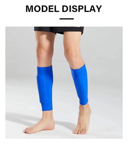 Loogdeel 1PCS Football Shin Guard Socks Sleeves with Foam,Calf Compression Sleeve Honeycomb Pads,Sports Legging&Soccer Equipment - WILKYs