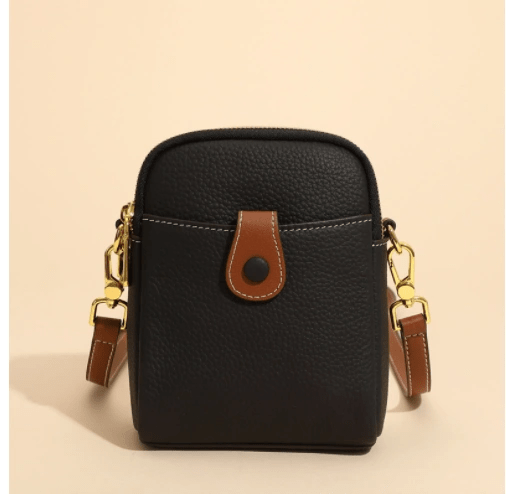 Lychee Pattern Mobile Phone Bag Small High Quality Leather Crossbody Bags For Women Wallet - WILKYs