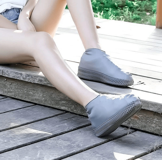 Men and women hiking slip wearable easy to carry silicone rain boots - WILKYs