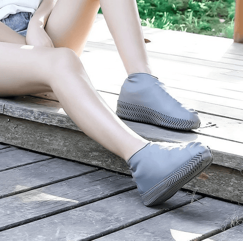 Men and women hiking slip wearable easy to carry silicone rain boots - WILKYs