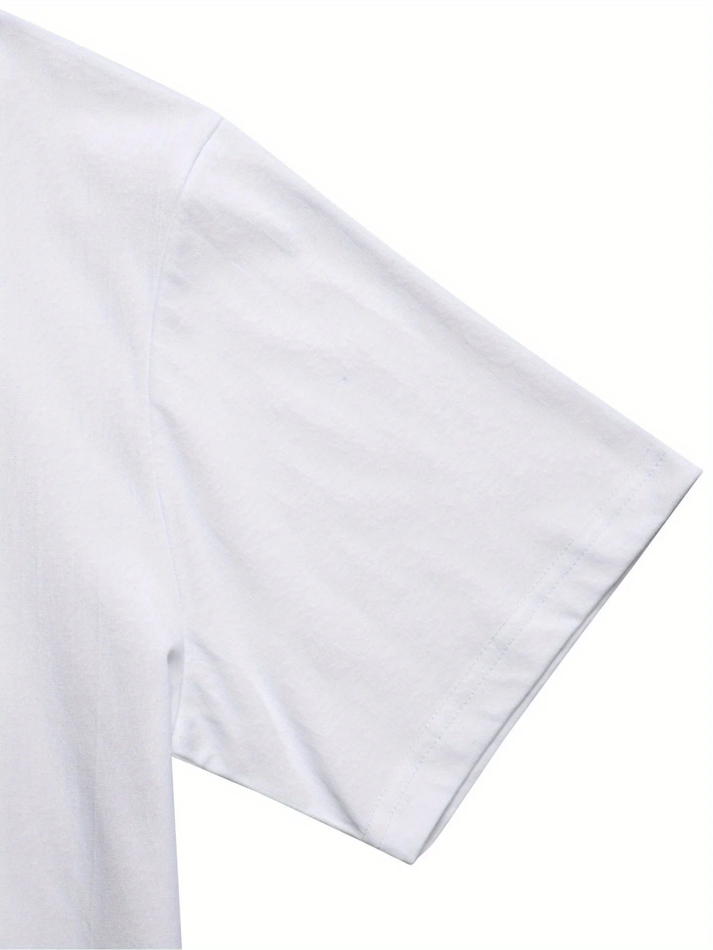 Men'S 100% Cotton T-Shirt with Diamond Pattern - Casual, Comfortable, and Versatile Short Sleeve Top for All Seasons - WILKYs