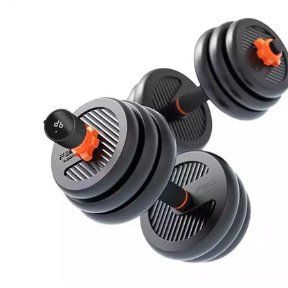 Men's Fitness Equipment Rubberized Dumbbell Household Kettlebell Removable Barbell - WILKYs