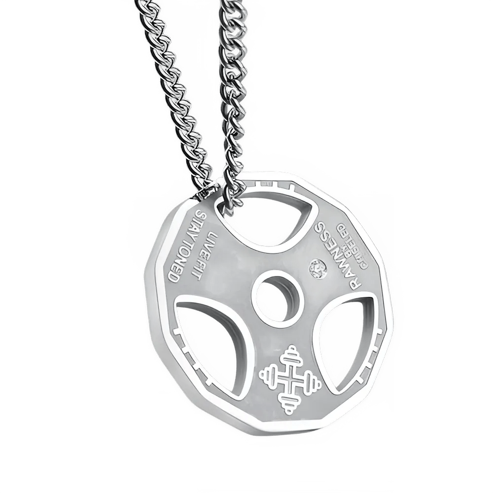 Men's Gym Necklace - Weightlifting Jewelry - WILKYs
