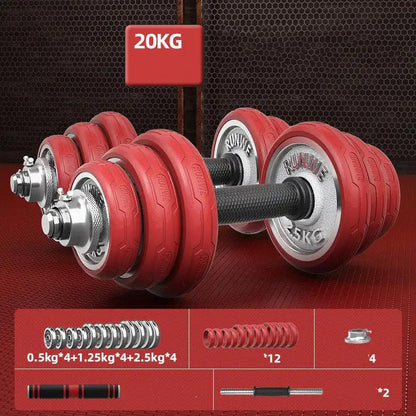 Men’s Home Electroplating Pure Iron Barbell Set – Adjustable Weights - WILKYs