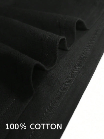 Men's Pitbull Dad Graphic T-Shirt - 100% Cotton, Short Sleeve, Crew Neck, Casual Fit, Machine Washable, Machine Washable Top, - WILKYs