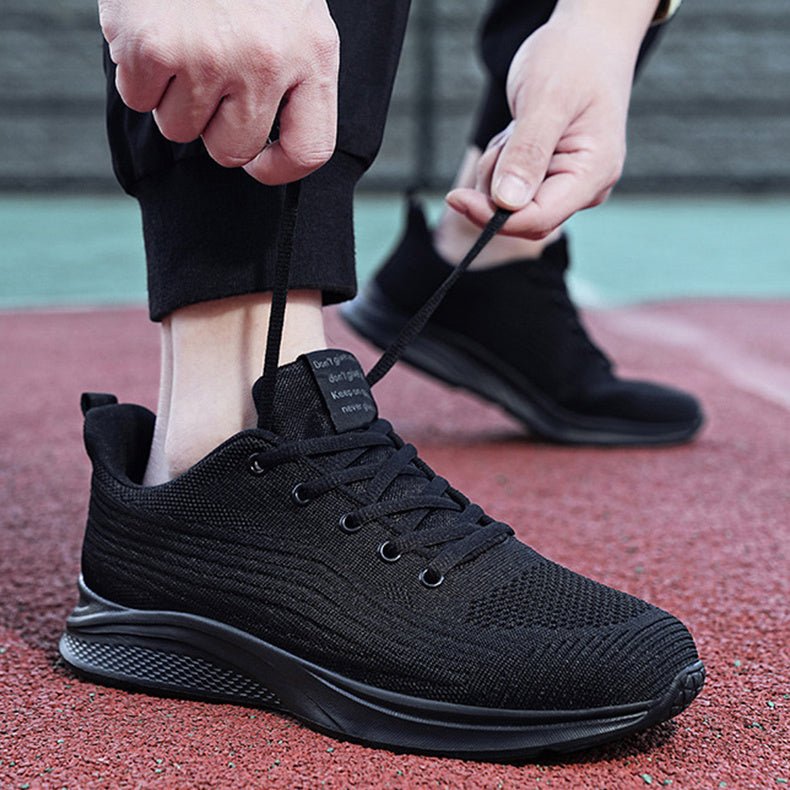 Men's Running Shoes Breathable Non - slip Lightweight Lace Up Sneakers - WILKYs