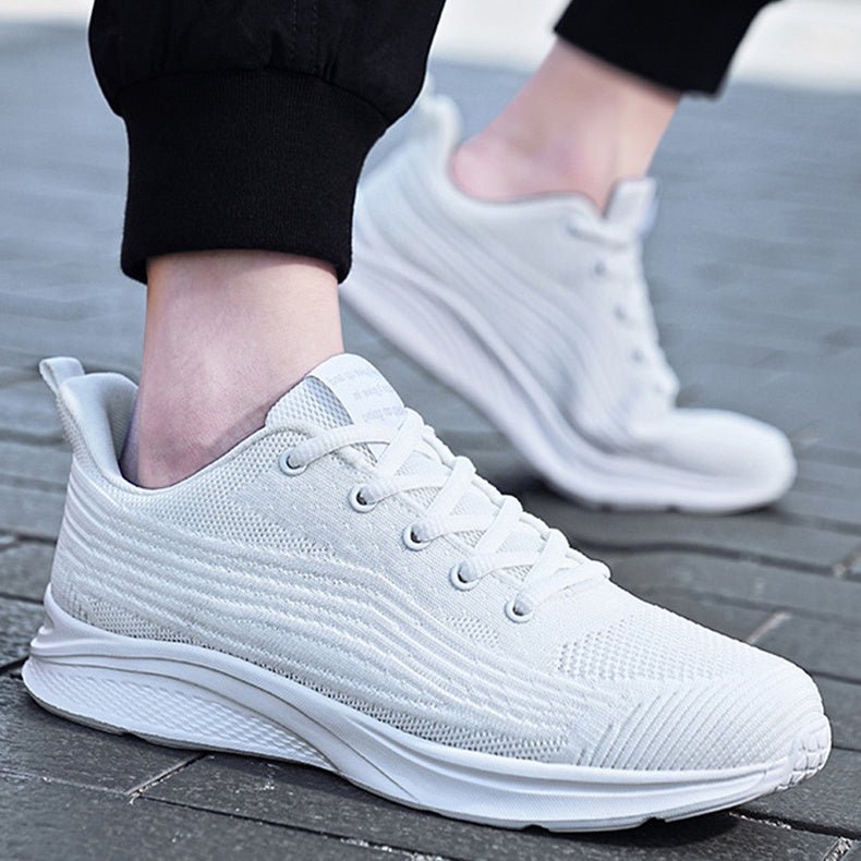 Men's Running Shoes Breathable Non - slip Lightweight Lace Up Sneakers - WILKYs