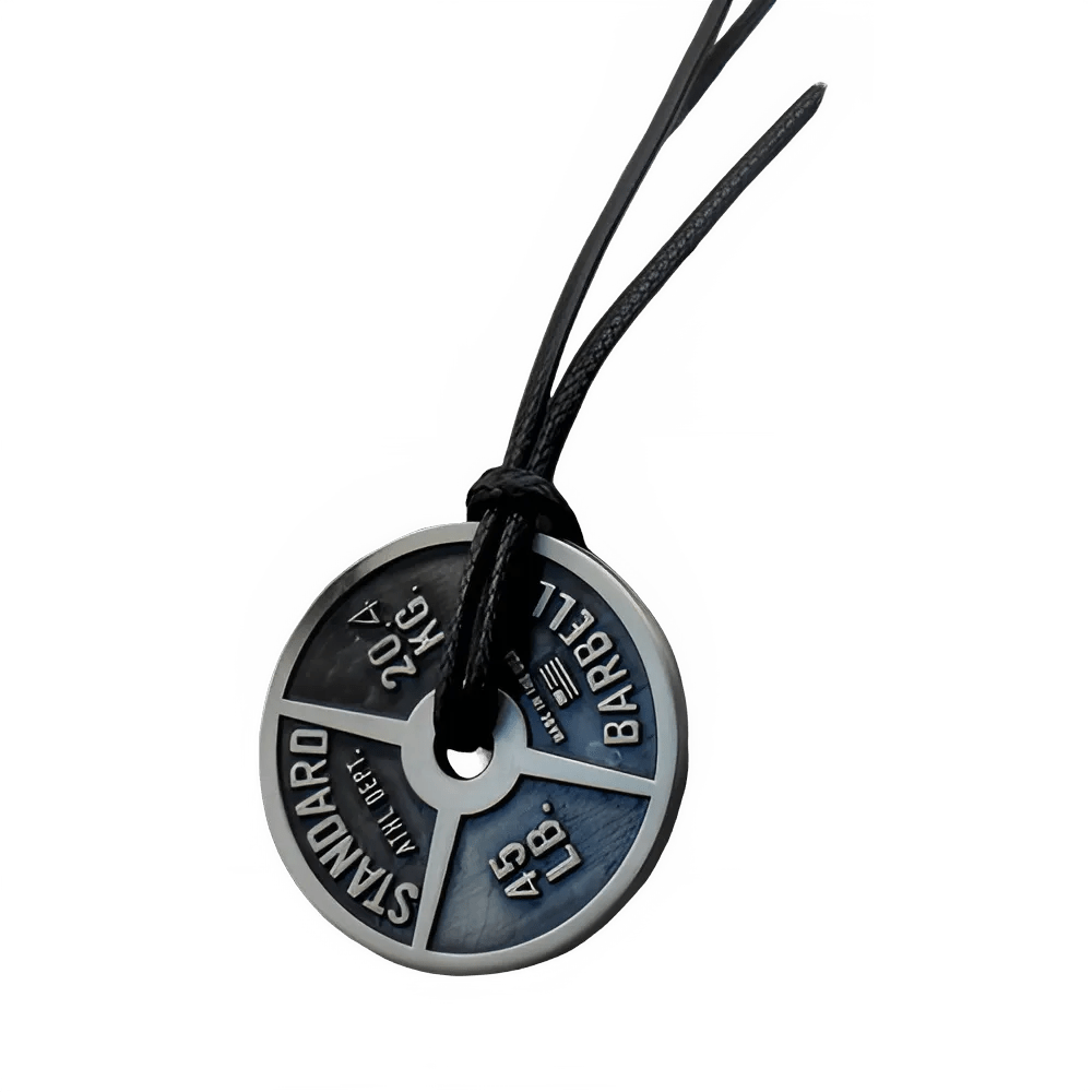 Men's Weightlifting Pendant Necklace - Gym Jewelry - WILKYs