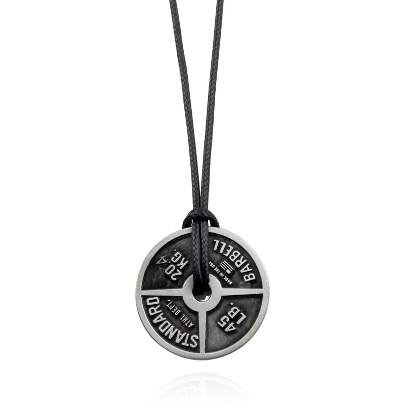 Men's Weightlifting Pendant Necklace - Gym Jewelry - WILKYs