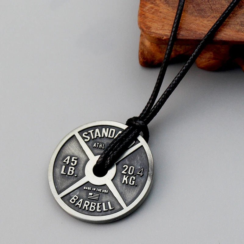 Men's Weightlifting Pendant Necklace - Gym Jewelry - WILKYs