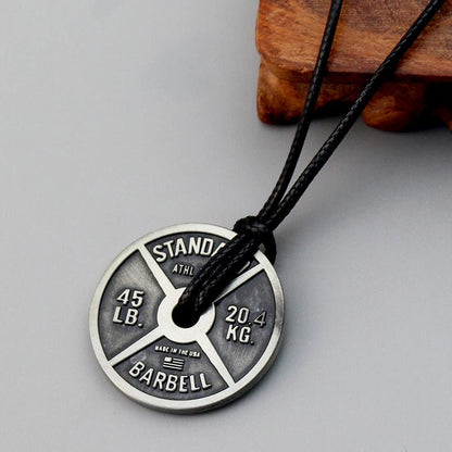 Men's Weightlifting Pendant Necklace - Gym Jewelry - WILKYs