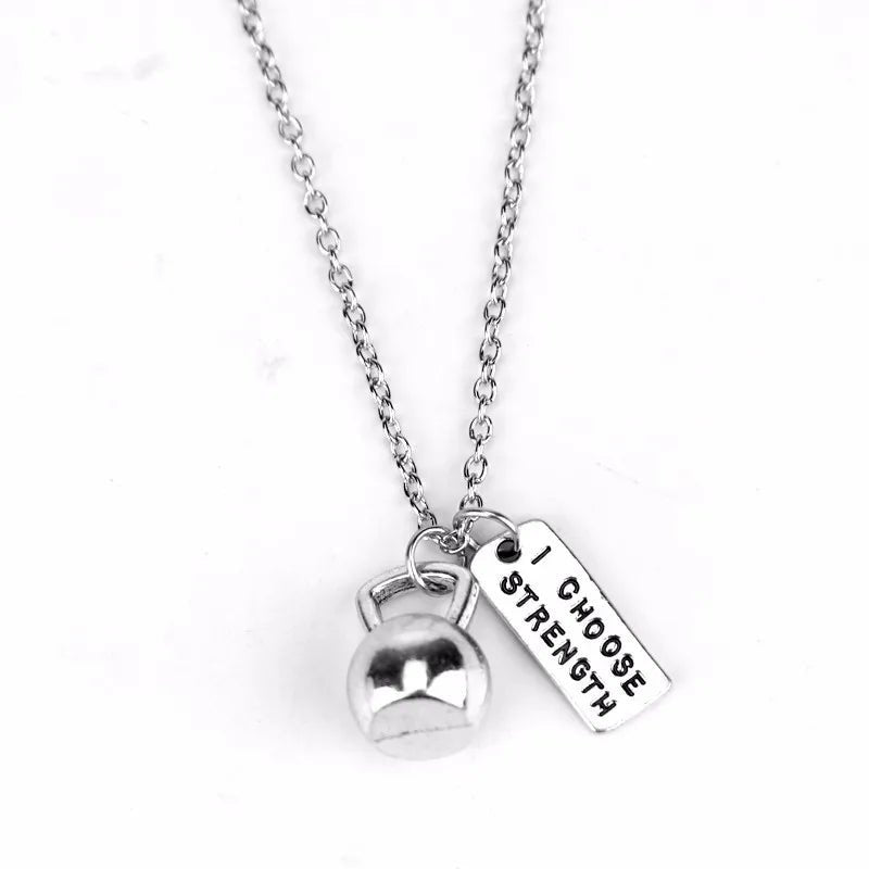 Men's Weightlifting Pendant Necklace - Gym Jewelry - WILKYs