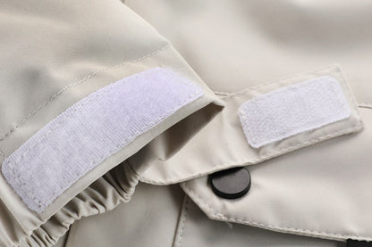 Men'S Winter Windbreaker Jacket with Warm Hood - Maroon Zip - Up Outdoor Coat, Stand Collar, Multiple Pockets, Casual Sporty Design for Cold Weather, Winter Jacket - WILKYs