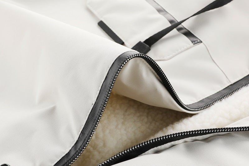 Men'S Winter Windbreaker Jacket with Warm Hood - Maroon Zip - Up Outdoor Coat, Stand Collar, Multiple Pockets, Casual Sporty Design for Cold Weather, Winter Jacket - WILKYs