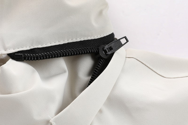 Men'S Winter Windbreaker Jacket with Warm Hood - Maroon Zip - Up Outdoor Coat, Stand Collar, Multiple Pockets, Casual Sporty Design for Cold Weather, Winter Jacket - WILKYs