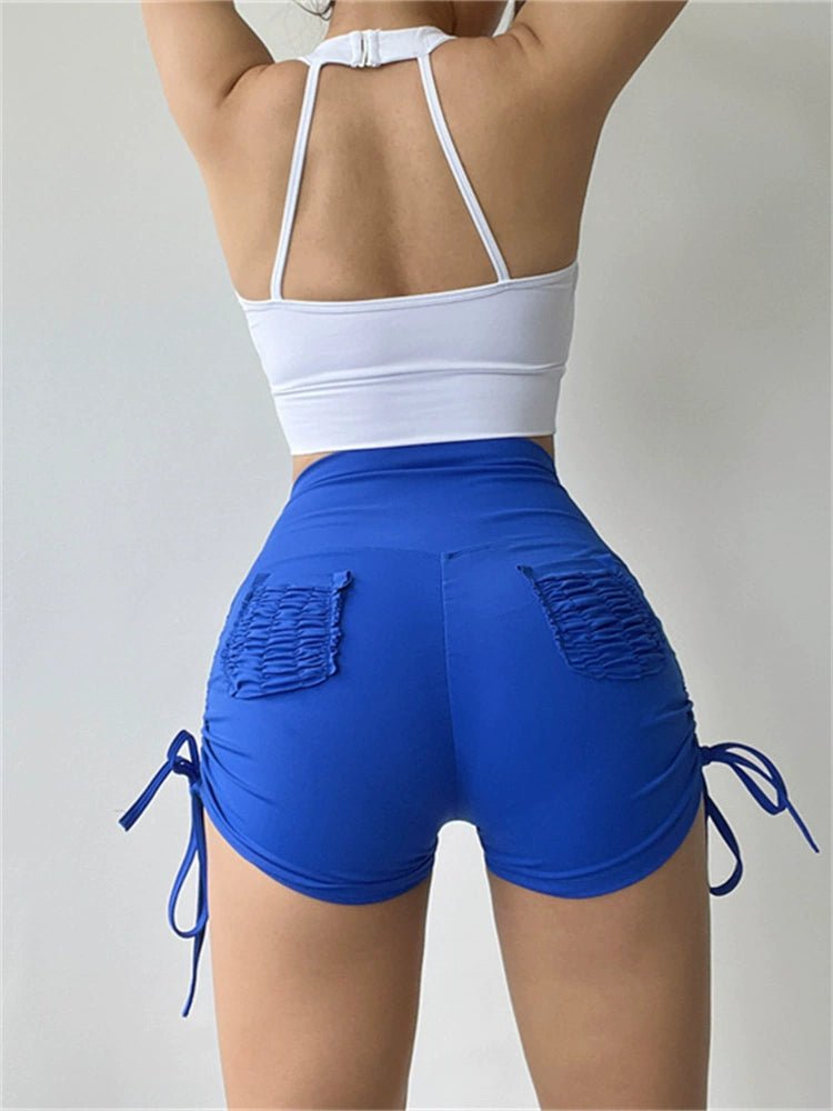 Mesh Sexy Dance Slightly Pleated Vest Bra Yoga - WILKYs