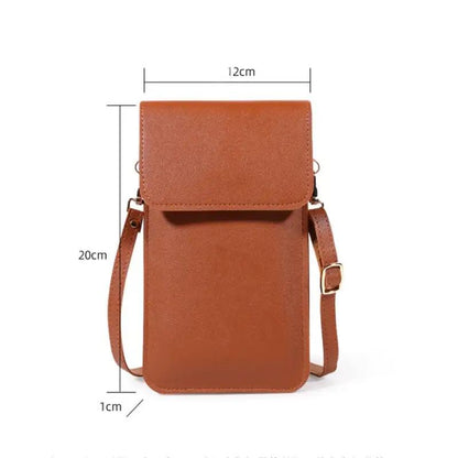 Mini Shoulder Crossbody Bags For Women Casual Solid Color Mobile Phone Bag Long Wallet - WILKYs