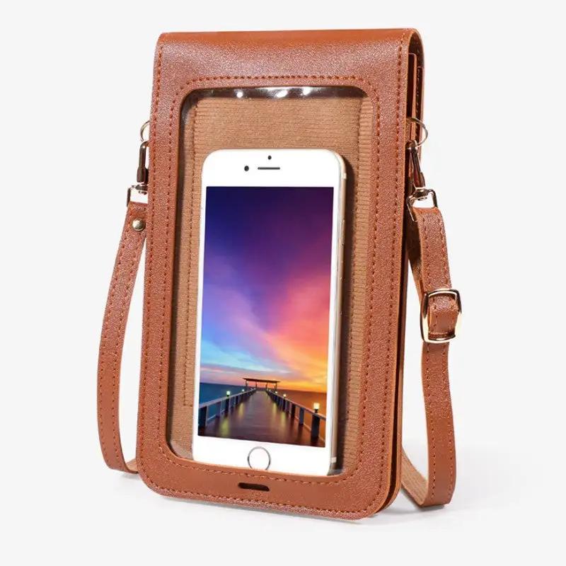 Mini Shoulder Crossbody Bags For Women Casual Solid Color Mobile Phone Bag Long Wallet - WILKYs