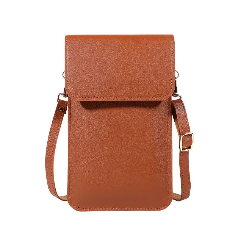 Mini Shoulder Crossbody Bags For Women Casual Solid Color Mobile Phone Bag Long Wallet - WILKYs