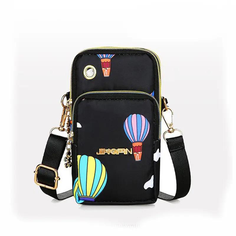 Mobile Phone Bag Women Shoulder Bag 3 - layer Zipper Design Small Crossbody Shouder Bags Wallet Coin Purse - WILKYs