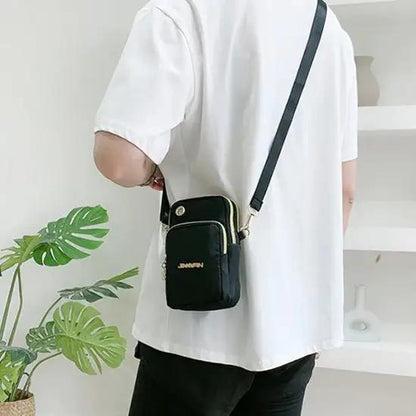 Mobile Phone Bag Women Shoulder Bag 3 - layer Zipper Design Small Crossbody Shouder Bags Wallet Coin Purse - WILKYs