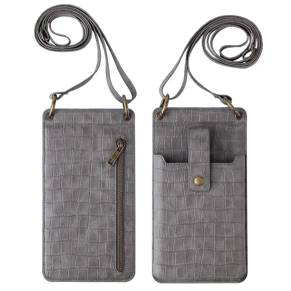 Multi - function Crossbody Bags For Mobile Phone Crocodile - pattern Wallet Card Holder - WILKYs