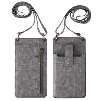 Multi - function Crossbody Bags For Mobile Phone Crocodile - pattern Wallet Card Holder - WILKYs