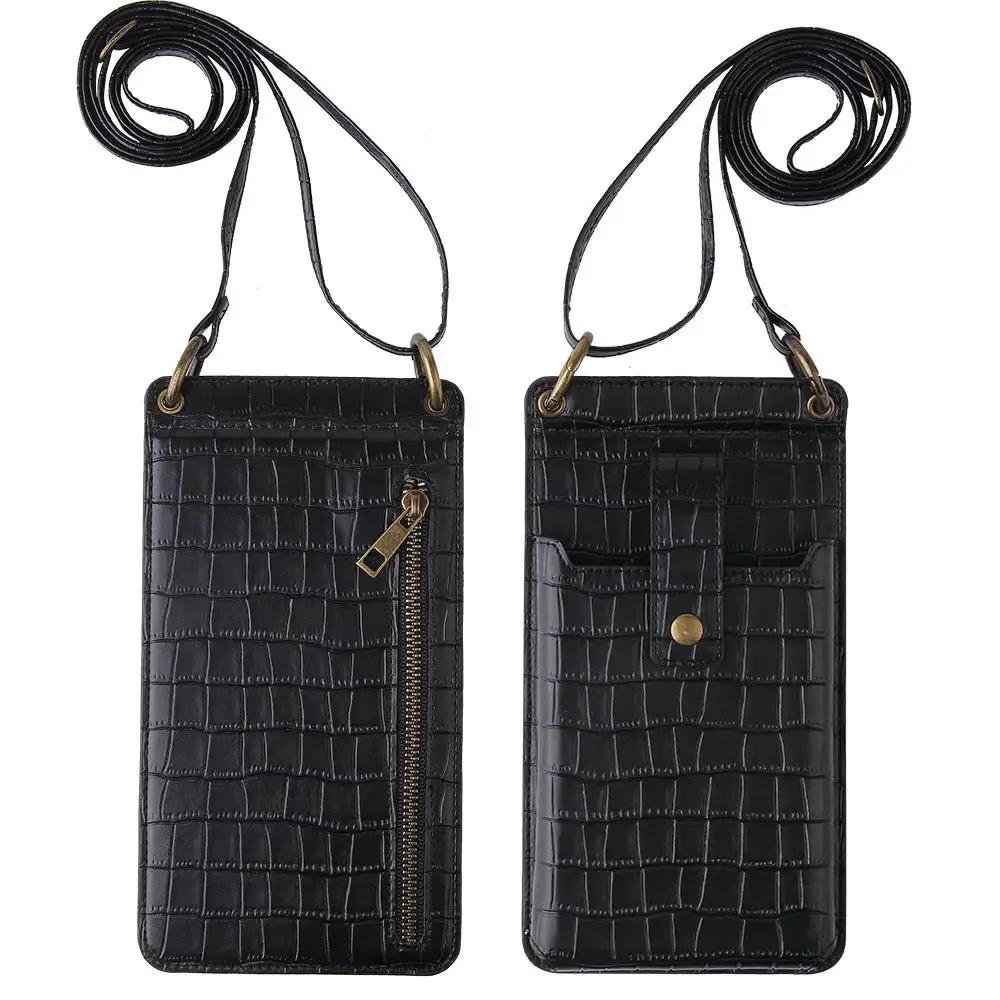 Multi - function Crossbody Bags For Mobile Phone Crocodile - pattern Wallet Card Holder - WILKYs