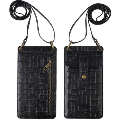 Multi - function Crossbody Bags For Mobile Phone Crocodile - pattern Wallet Card Holder - WILKYs