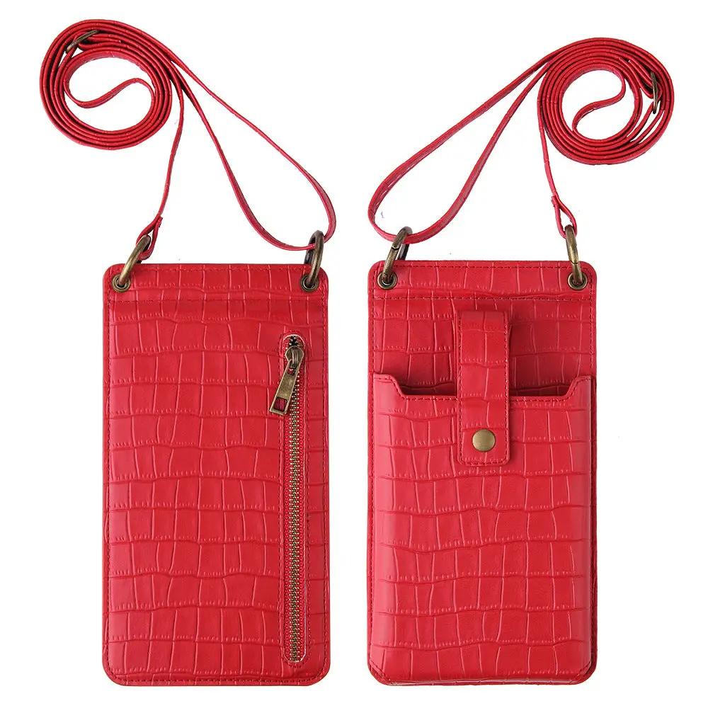 Multi - function Crossbody Bags For Mobile Phone Crocodile - pattern Wallet Card Holder - WILKYs