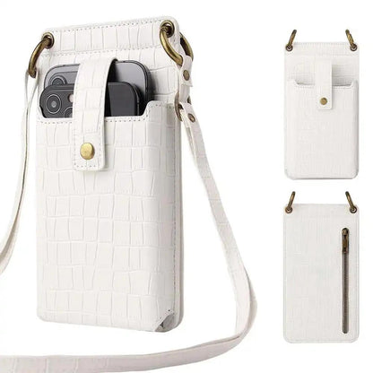 Multi - function Crossbody Bags For Mobile Phone Crocodile - pattern Wallet Card Holder - WILKYs