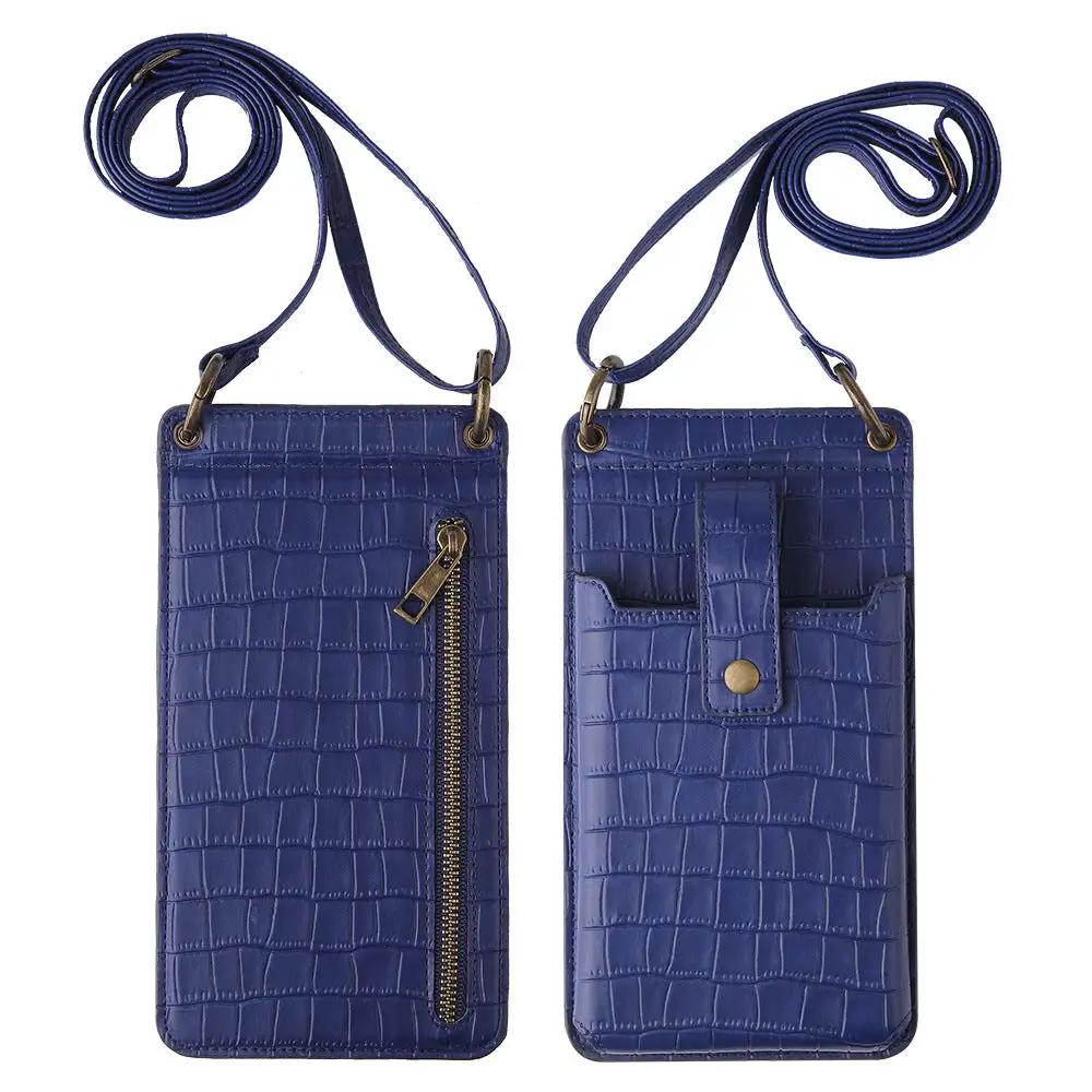 Multi - function Crossbody Bags For Mobile Phone Crocodile - pattern Wallet Card Holder - WILKYs