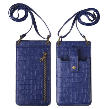 Multi - function Crossbody Bags For Mobile Phone Crocodile - pattern Wallet Card Holder - WILKYs
