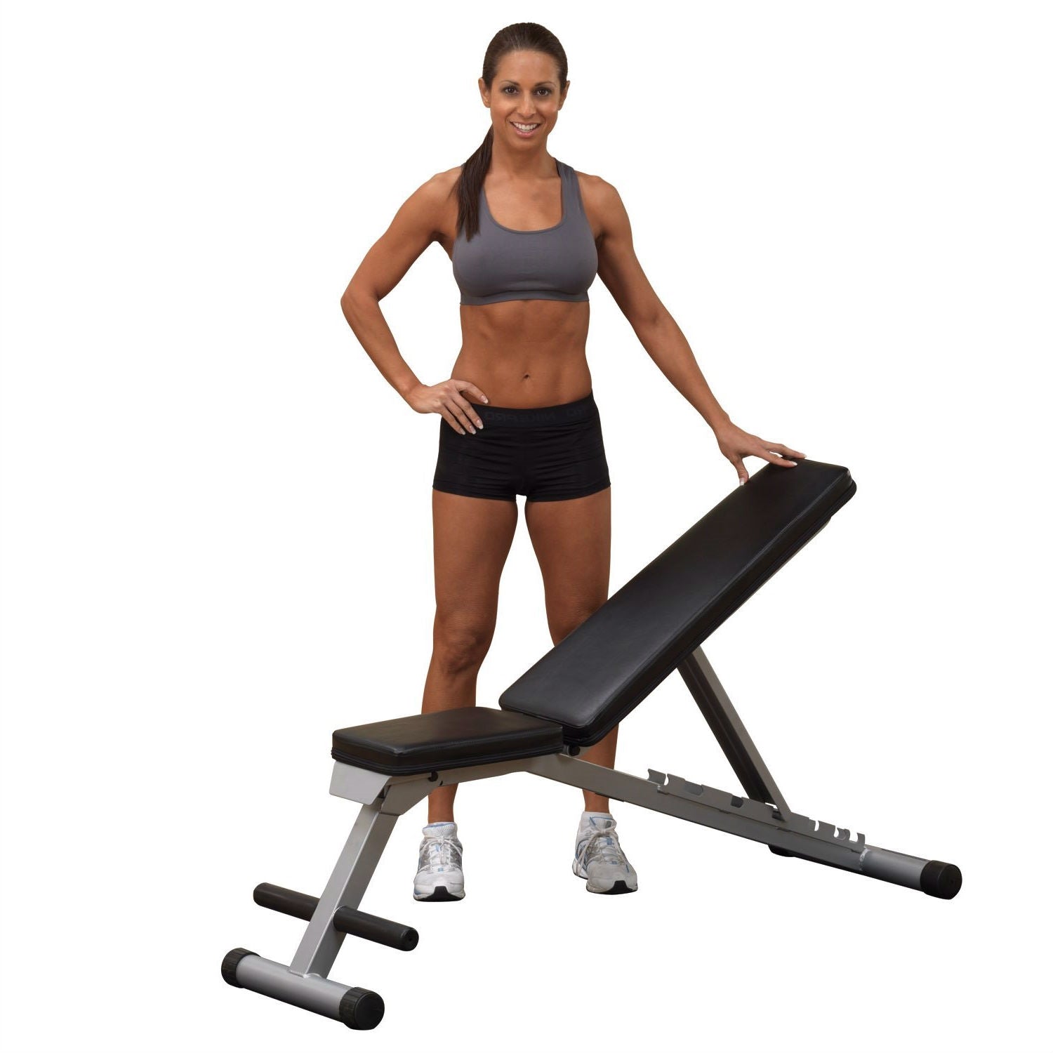 Multi - position Weight Training Flat Incline Decline Folding Exercise Bench - WILKYs