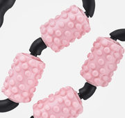 Multifunctional Muscle Massager Relaxation Roller Ring Clamp Yoga Body Shaping 4 Wheels Fitness Device for Sports - WILKYs