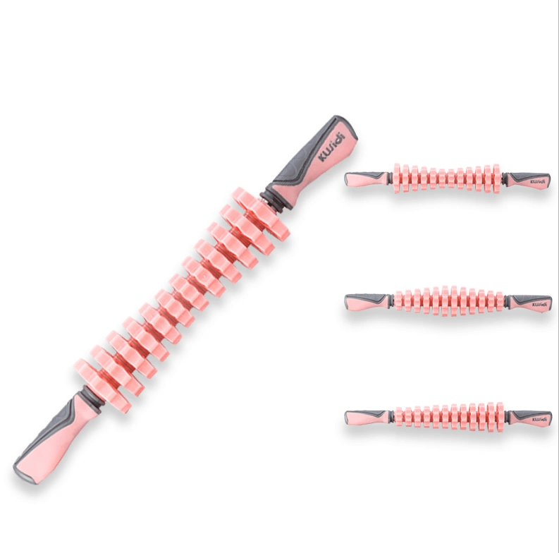 Multifunctional Muscle Massager Relaxation Roller Ring Clamp Yoga Body Shaping 4 Wheels Fitness Device for Sports - WILKYs