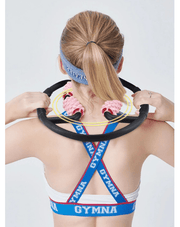 Multifunctional Muscle Massager Relaxation Roller Ring Clamp Yoga Body Shaping 4 Wheels Fitness Device for Sports - WILKYs