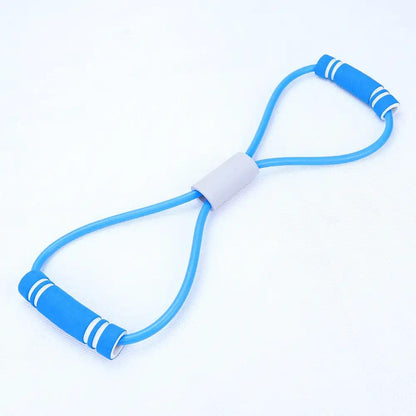 Natural Latex Foot Pedal Elastic Pull Rope with Handle Fitness Equipment Bodybuilding Expander - WILKYs
