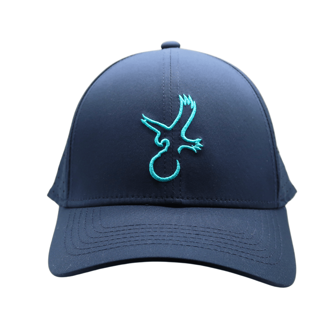 Navy/Teal Eagle Performance Hat - WILKYs