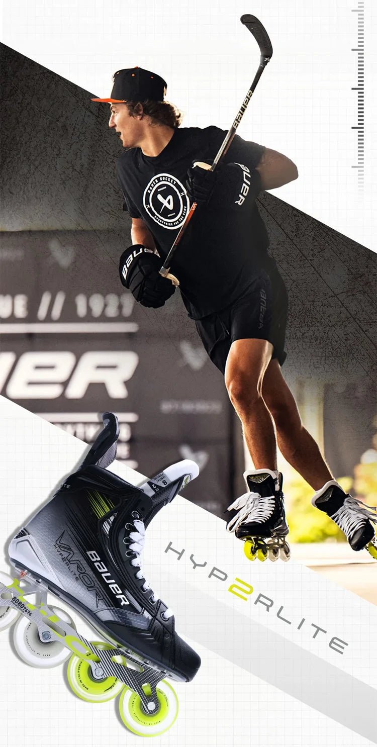 New Bauer Hyperlite2 Land Hockey Skate Bauer Advanced Competition Roller Carbon Fiber Skating Shoes 아이스하키 - WILKYs